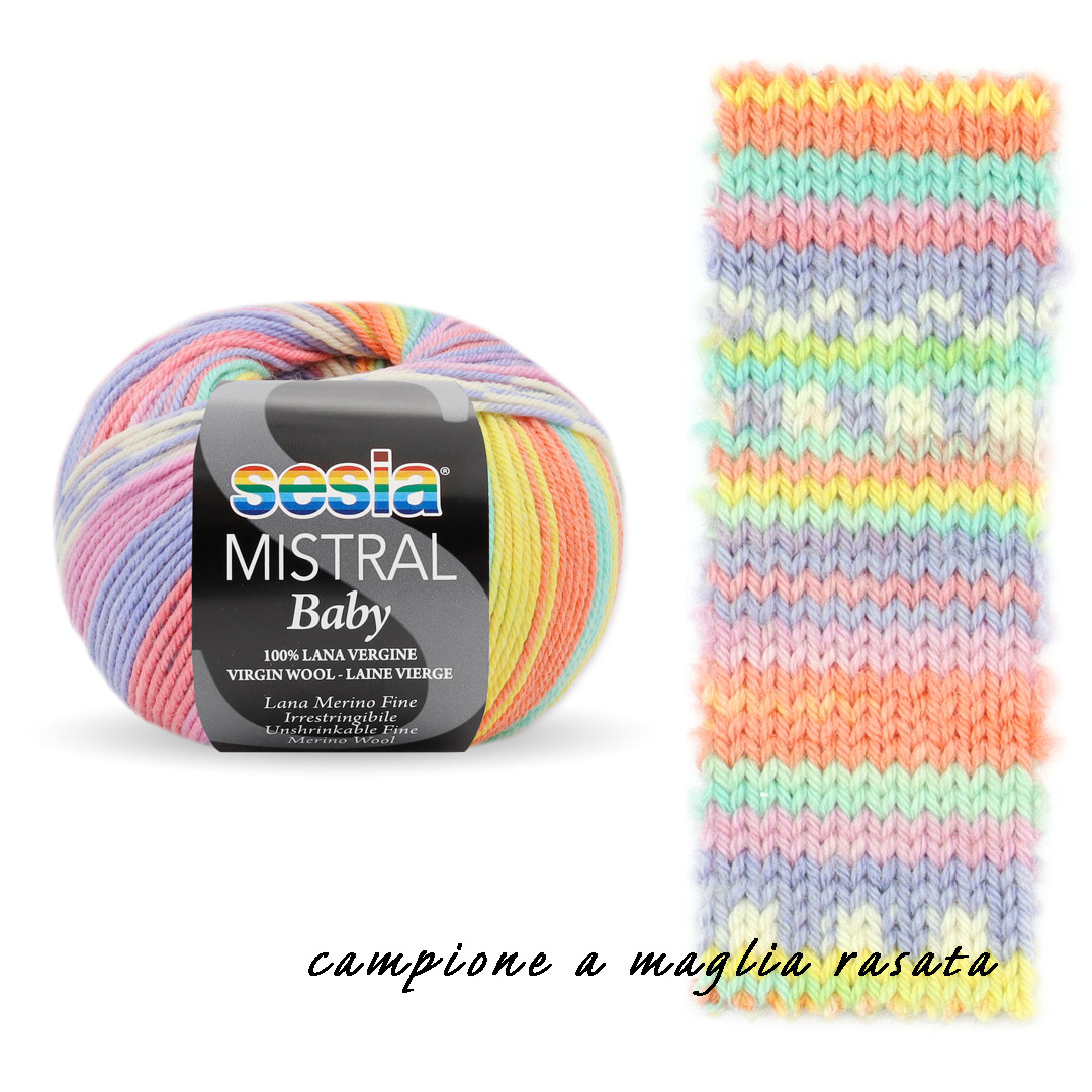 Lana Mistral Baby Sesia Merino Fine Gomitolo 50 G » Shop Online Merceria